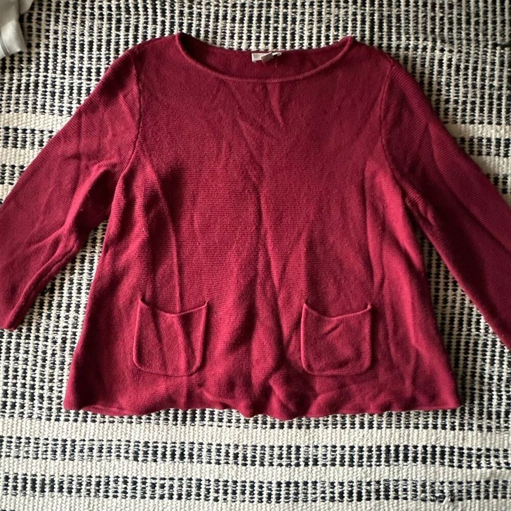 Ann Taylor Size XL burgundy Pullover sweater